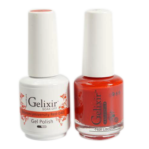 Gelixir - Matching Color Soak Off Gel - 040 Boston University Red