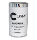 Chisel Acrylic Powder Pink & White Pure White - 22oz