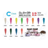 Chisel Nail Art - Dipping Powder - 2oz Ombre Sexy Neon Glitters Powder 12 Colors - $9.00/each - Color #85A-B - #90A-B