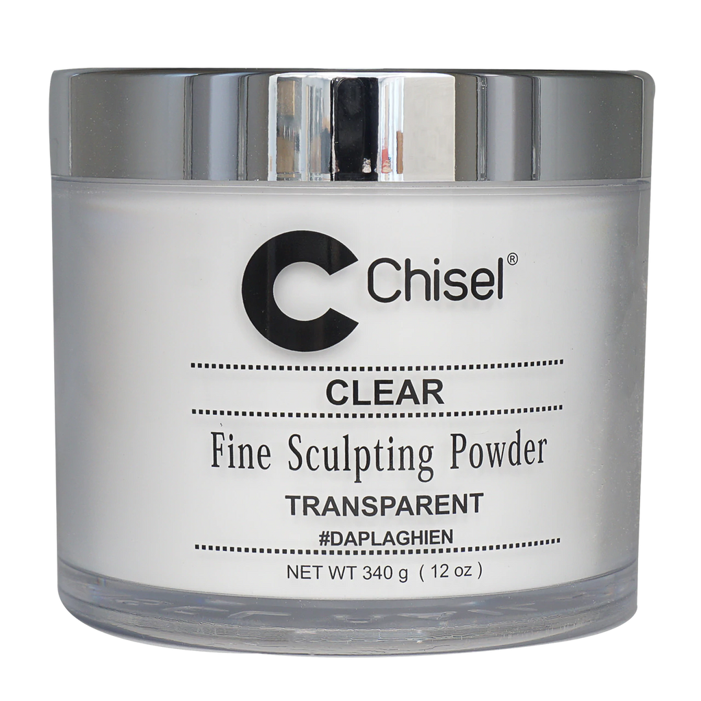 Chisel Daplaghien Powder Pink & White - Clear 12ozk & White Collection - Glitter 01 - Refill 12oz (Copy)