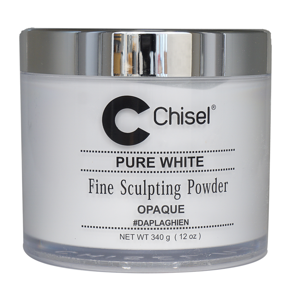Chisel Daplaghien Powder Pink &amp; White - Pure White 12oz