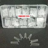 FOREVER – Coffin Clear Tip Box (500 tips in 1 box)