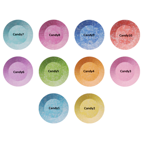 Chisel Nail Art - Dipping Powder -2 OZ - Candy Collection 10 Colors