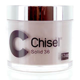Chisel Nail Art - Dipping Powder - Pink &amp; White Collection - SOLID 36 - Refill 12oz